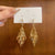 1 Pair Simple Style Shiny Star Tassel Heart Shape Plating Inlay Copper Rhinestones Drop Earrings