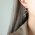 1 Pair Simple Style Snake Plating Titanium Steel Earrings