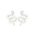 1 Pair Simple Style Snake Stainless Steel Plating Ear Studs