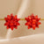 1 Pair Simple Style Snowflake Spray Paint Iron Ear Cuffs