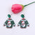 1 Pair Simple Style Snowman Printing Arylic Drop Earrings