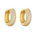 1 Pair Simple Style Solid Color Inlay Copper Zircon Earrings