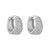 1 Pair Simple Style Solid Color Inlay Copper Zircon Earrings