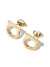 1 Pair Simple Style Solid Color Inlay Titanium Steel Zircon Ear Studs