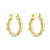 1 Pair Simple Style Solid Color Plating Copper Gold Plated Earrings