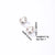 1 Pair Simple Style Solid Color Plating Inlay Stainless Steel Copper Zircon White Gold Plated Earrings