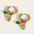 1 Pair Simple Style Solid Color Plating Stainless Steel Gold Plated Drop Earrings