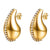 1 Pair Simple Style Solid Color Plating Stainless Steel Gold Plated Ear Cuffs