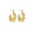 1 Pair Minimalist Solid Color Plating Stainless Steel K Gold Plated Ear Studs