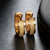 1 Pair Simple Style Solid Color Plating Stainless Steel Gold Plated Earrings