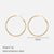 1 Pair Simple Style Solid Color Plating Stainless Steel Hoop Earrings