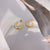 1 Pair Simple Style Solid Color Plating Titanium Steel Gold Plated Ear Studs