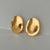 1 Pair Simple Style Solid Color Plating Titanium Steel Gold Plated Ear Studs