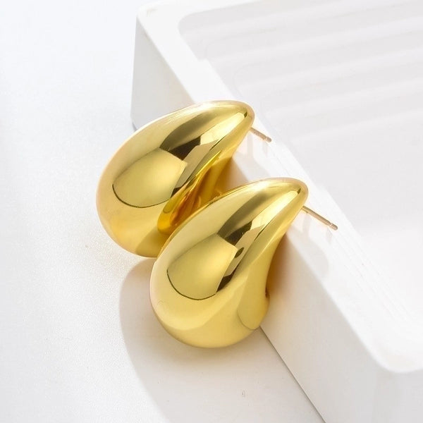 1 Pair Simple Style Solid Color Stainless Steel Ear Studs