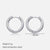 1 Pair Simple Style Solid Color Stainless Steel Plating Earrings