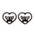 1 Pair Simple Style Solid Color Stainless Steel Plating Gold Plated Ear Studs