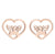 1 Pair Simple Style Solid Color Stainless Steel Plating Gold Plated Ear Studs