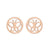 1 Pair Simple Style Solid Color Stainless Steel Plating Gold Plated Ear Studs