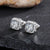 1 Pair Simple Style Square Copper Inlay Zircon Ear Studs