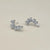 1 Pair Simple Style Square Plating Inlay Copper Zircon 14k Gold Plated Ear Studs