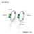 1 Pair Simple Style Square Plating Inlay Sterling Silver Zircon 18k Gold Plated White Gold Plated Earrings