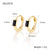 1 Pair Simple Style Square Plating Inlay Sterling Silver Zircon 18k Gold Plated White Gold Plated Earrings