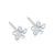 1 Pair Simple Style Star Heart Shape Crown Inlay Sterling Silver Zircon Ear Studs