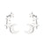 1 Pair Simple Style Star Moon Stainless Steel Ear Studs