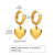 1 Pair Simple Style Star Plating Inlay Stainless Steel Zircon 18k Gold Plated Drop Earrings