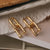 1 Pair Simple Style Streetwear Geometric Plating Copper 18k Gold Plated Drop Earrings