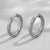 1 Pair Simple Style Triangle Circle Heart Shape Stainless Steel Hoop Earrings