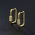 1 Pair Simple Style U Shape Plating Inlay Copper Zircon Earrings