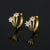 1 Pair Simple Style U Shape Plating Inlay Copper Zircon Earrings