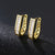 1 Pair Simple Style U Shape Plating Inlay Copper Zircon Earrings