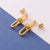 1 Pair Simple Style U Shape Plating Titanium Steel 18k Gold Plated Ear Studs