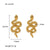 1 Pair Simple Style U Shape Stainless Steel Plating Earrings