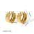 1 Pair Simple Style U Shape Stainless Steel Plating Earrings