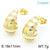 1 Pair Simple Style Water Droplets Plating Inlay Copper Rhinestones Gold Plated Ear Studs