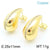 1 Pair Simple Style Water Droplets Plating Inlay Copper Rhinestones Gold Plated Ear Studs