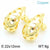 1 Pair Simple Style Water Droplets Plating Inlay Copper Rhinestones Gold Plated Ear Studs