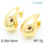 1 Pair Simple Style Water Droplets Plating Inlay Copper Rhinestones Gold Plated Ear Studs