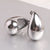 1 Pair Simple Style Water Droplets Plating Stainless Steel Ear Studs