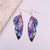 1 Pair Simple Style Wings Copper Epoxy Women's Drop Earrings