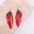 1 Pair Simple Style Wings Copper Epoxy Women's Drop Earrings