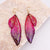 1 Pair Simple Style Wings Copper Epoxy Women's Drop Earrings