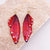 1 Pair Simple Style Wings Copper Epoxy Women's Drop Earrings