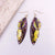 1 Pair Simple Style Wings Copper Epoxy Women's Drop Earrings