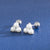 1 Pair Sterling Silver Artificial Pearls Geometric Ear Studs