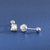 1 Pair Sterling Silver Artificial Pearls Geometric Ear Studs