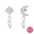 1 Pair Sterling Silver Pearl Zircon Geometric Drop Earrings